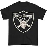 Body Count Men's Pirate Slim-Fit T-Shirt Black Large | Licensed Control Industry Merchandise