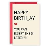 Abeletree Funny Birthday Gifts for Men Him, Humorous Bady Card for Husband Boyfriend, Adult Men Gifts for Birthday
