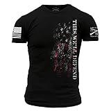Grunt Style This We'll Defend Flag 2.0 Men's T-Shirt (Black, XXLarge)