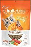 Fruitables Cat Treats, Healthy Treats For Cats, Low Calorie and Packed with Protein, Crunchy Biscuits, Free of Wheat, Corn and Soy, Made with Real Tuna and Pumpkin, 2.5oz