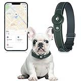 2-in-1 GPS Tracker for Dogs: Smart Collar with Real-Time Location, No Monthly Fee, Unlimited Range (iOS Only) GPS Tracker Dog Collar- Ideal for Small, Medium Large Dogs(Tracker Included) (Green)