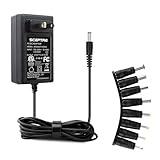 Kado Power Adapter 12V-2.5A 2A 1.5A 1.25A 1A AC/DC Power Cord 5.5x2.1mm with 8 Tips Made for Sceptre Monitor, Echo Smart Speaker & Display, Webcam, Router, Mini PC, Projector, CCTV, Bluetooth Speaker