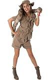 Jungle Safari Lady Adult Costume - Medium Brown
