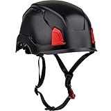 PIP Traverse Vented, Industrial Climbing Helmet with MIPS Technology, ABS Shell, EPS Foam Impact Liner, HDPE Suspension, 4-Point Chin Strap, ANSI II, Black (280-HP1491RVM-11)
