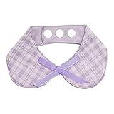 FURALETTE Plaid Dog Bandana with Ribbon Bowknot, Soft and Durable Polyester Pet Scarf, 7 Sizes for Cats and Dogs, Adjustable Triple-Snap Closure (Purple, Medium)