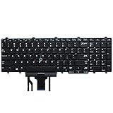 No Frame US Keyboard for Dell Latitude E5550 E5570 5550 5580 5590 5591 / Precision 3510 3520 7510 7520 7710 7720 Laptop with Pointer (Backlight)