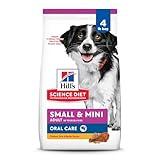 Hill's Science Diet Oral Care, Adult 1-6, Small & Mini Breeds Plaque & Tartar Buildup Support, Dry Dog Food, Chicken, Rice, & Barley, 4 lb Bag