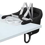 Hook-On High Chair, Fold-Flat Storage, Removable Seat Cushion, Dining Tray Plus