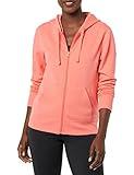 Amazon Essentials Women's Fleece Full-Zip Hoodie (Available in Plus Size), Coral Pink, X-Large