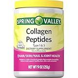 SV Collagen Spring Valley Collagen Peptides Type 1 & 3 Dietary Supplement, 9 oz