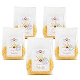 isiBisi Gluten-Free Tubetti Pasta, 5-Pack - Artisanal Corn and Rice Noodles - Non GMO Vegan, Made in Italy