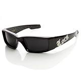 Locs Eyewear - Gangsta Shades LOCs Hardcore Square Inset Lens Sunglasses (Bla...