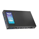 MeLE Quieter3Q Fanless Mini PC Celeron N5105 8GB 128GB, Micro Desktop Computer, Dual HDMI USB3.2 WiFi 5 BT5.1, Ethernet Unlock Bios on Office/Industrial/Astrophotography with VESA Mount