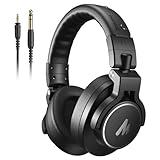 MAONO Professional Studio Monitor Headphones - Over Ear Closed Back Headphones Wired with Detachable Cable for Podcast, Recording, DJ, Music, MH700 Black