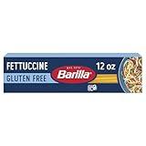 BARILLA Gluten Free Fettuccine, 12 Ounce - Non-GMO Gluten Free Pasta Made with Blend of Corn & Rice - Vegan Pasta