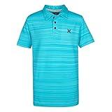 Hurley Boys' Performance Polo Shirt, Aurora Green Heather, M