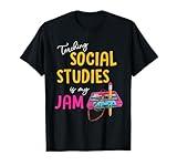 Teaching Social Studies Is My Jam Back To School Teacher Kid T-Shirt
