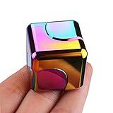 Fidget Spinner Toys Cube Adults, Easter Basket Stuffers for Teens Metal Cool Stuff Desk Gadgets Office Toys Small Anxiety Figette Sensory Toy ADHD Tool Fingears Figet Stress Valentine Gift for Boys