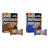 KIND Breakfast, Healthy Snack Bar, Dark Chocolate Cocoa and Peanut Butter Banana Dark Chocolate, Gluten Free Breakfast Bars, 12 Count