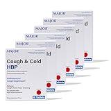 MAJOR Cough and Cold HBP Tablets - Antihistamine and Cough Suppressant for People with High Blood Pressure - Dextromethorphan HBr, Chlorpheniramine Maleate - 16 Count (6 Pack)