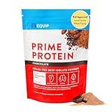 Equip Foods Prime Protein Powder | Clean, Grass Fed Beef Protein Isolate | Carnivore Protein Powder | Paleo, Keto Friendly | Gluten, Dairy Free | Helps Build & Repair Tissue | 30 Servings, Chocolate