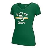 NCAA Baylor Bears Women's School Spirit Stripe Essential Tee, XX-Large, Green