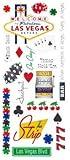 Las Vegas Glitter Travel Scrapbooking Stickers