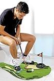 GOODLYSPORTS Toilet Golf Game-Practice Mini Golf in Any Restroom/Bathroom - Great Toilet Time - Dad Gifts, Funny Gifts for Dad, Funny White Elephant Gifts, Gag Gifts for Husband, Boyfriend, Men.