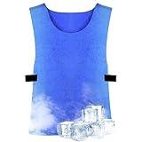 Evaporative Cooling Vest for Men & Women, Water-Activated Cooling Vest for Hot Weather | No Ice Needed Body Cooling Product | Outdoor Sports Work Heat Relief (Basic Lightweight)