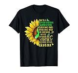 Bipolar Disorder Warrior Sunflower Support Bipolar Disorder T-Shirt