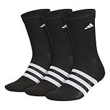adidas Adaptive Crew Socks (3-Pairs) with durable reinforced cuff for easy self-dressing