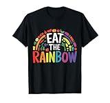 Eat The Rainbow Healthy Eating Vegan Vegetarian T-Shirt