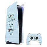 MightySkins Gaming Skin for PS5 / Playstation 5 Bundle - Coffee Understands Me | Protective Viny wrap | Easy to Apply | Made in The USA