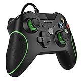 3M Wired Game Controller and Double Vibration Gamepad Joystick with 3.5mm Headset Jack Compatible with Xbox One, PC