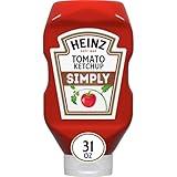 Heinz Simply Tomato Ketchup with No Artificial Sweeteners, 31 oz Bottle