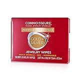 CONNOISSEURS Premium Edition Jewelry Wipes for Gold & Silver Jewelry - 30 Pack - Dry and Disposable - Clean, Polish, and Remove Tarnish