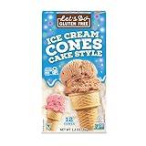 Lets Do Gluten Free Ice Cream Cones - Sugar Cones for Ice Cream, Mini Ice Cream Cones, Ice Cream Cups, Crispy Cones, Mini Cake Cones - 1.2 Oz (Pack of 12)