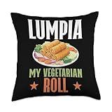 Cool Lumpia Favorite Spring Roll Gear For Cooking Men Women Throw Pillow