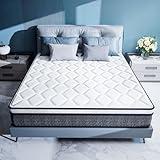 Luxnighter Queen Size,10 Inch Mattress in a Box, Memory Foam Hybrid Matress with Individual Pocket Spring for Motion Isolation, Pressure Relief, Medium Firm,Edge Support, CertiPUR-US