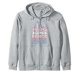 trans agenda be not drink water take over trans Zip Hoodie
