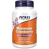 NOW Foods Supplements, Mannose Cranberry, Dual Action Formula*, Clinically Evaluated, Urinary Tract Health*, 90 Veg Capsules