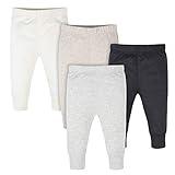 Onesies Brand Baby 4 Pack Pants Mix N Match Newborn to 12m, Heather Grey and Neutral, 0-3 Months