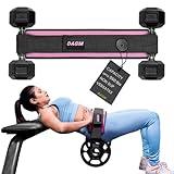 DAGM Hip Thrust Belt for Dumbbells heavy, Secure Glute Trainer with Non-Slip Extra Padding That Protects Your Hips - Ideal for Gym & Home Workouts - Use with Heavy Duty Kettlebells, Dumbbells, & Plates Hold up to 500 lbs
