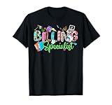 Retro Billing Specialist Medical Biller Office Staff Western T-Shirt