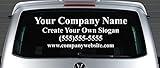 Commercial Business Company Name Choose Your Font, Color, Size Custom Design Graphic Personalized Glass Door Window Storefront Professional Sign Decal Stencil Van Truck Professional Auto Advertising