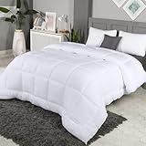 Utopia Bedding All Season Down Alternative Quilted Twin Comforter, Duvet Insert with Corner Tabs, Machine Washable, Bed Comforter (White)