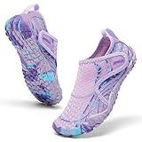 JEPERLUU Water Shoes for Kids and Toddler,Boys,Girls Beach,Pool,Swim,Quick Dry,Easy On Shoe,Light Purple