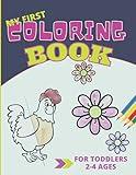 My First COLORING BOOK for Toodlers 2-4 ages: Easy and Large. Simple picture coloring book for kids (Spanish Edition)