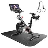 Treadmill Mat,Bike Mat,Stationary Bike Mat,Foldable Treadmill Mat for Hardwood Floors and Carpet.for Exercise Bike,Exercise Equipment Indoor Cycles,Rowing Elliptical (23.6" X 47.5")