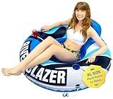 2025 New & Upgraded Sunlite Sports Heavy Duty River Tube Inflatable, Premium Water Float to Lounge Above Lake and River, Outdoor Water Raft Sport Fun, Recreational Use